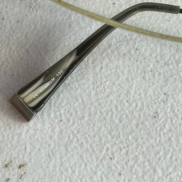 OLIVER PEOPLES Eyeglass 51[]18-143 Advocate MBK Titanium 100 Frames JAPAN Vtg - Picture 10 of 12